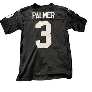 NFL Carson Palmer Raiders Jersey #3 Size Medium 48 NFL RBK 2011 2012 Black Gray
